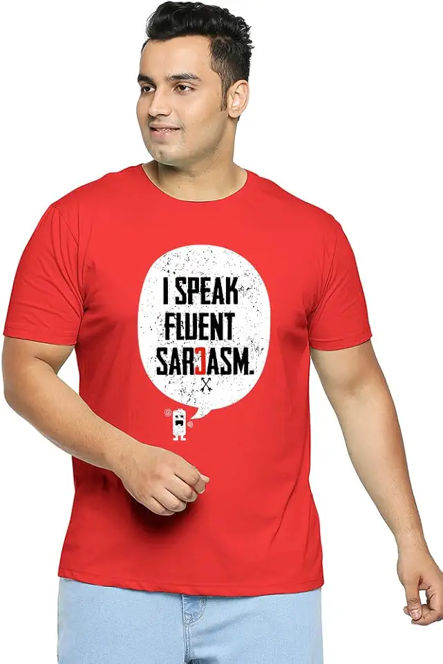 Wear Your Opinion Men's S to 5XL Premium Combed Cotton Printed Half Sleeve T-Shirt (Design : Sarcasm)