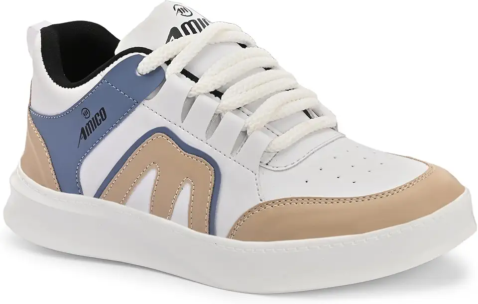 Amico Men's MEXICO-11 Casual Sneaker Shoes with Synthetic Upper Lightweight Comfortable Mid Top Sneaker Shoes for Men's & ...